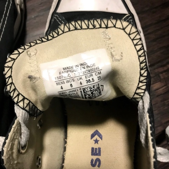 Black Low Top Converse - Picture 5 of 5